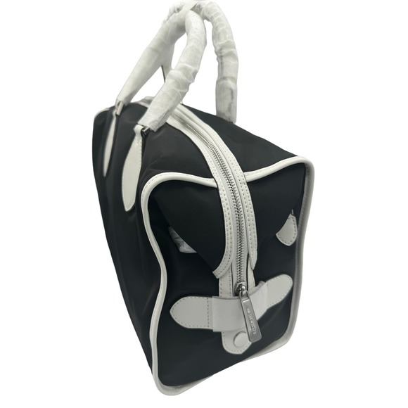NWT - Michael Kors “MK” - Connie - Black & White LG Duffle Bag - Picture 5 of 7